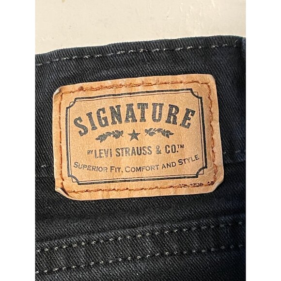 Levi's jeans womens 12 long 30 x 32 at waist bootcut signature black - Picture 9 of 10